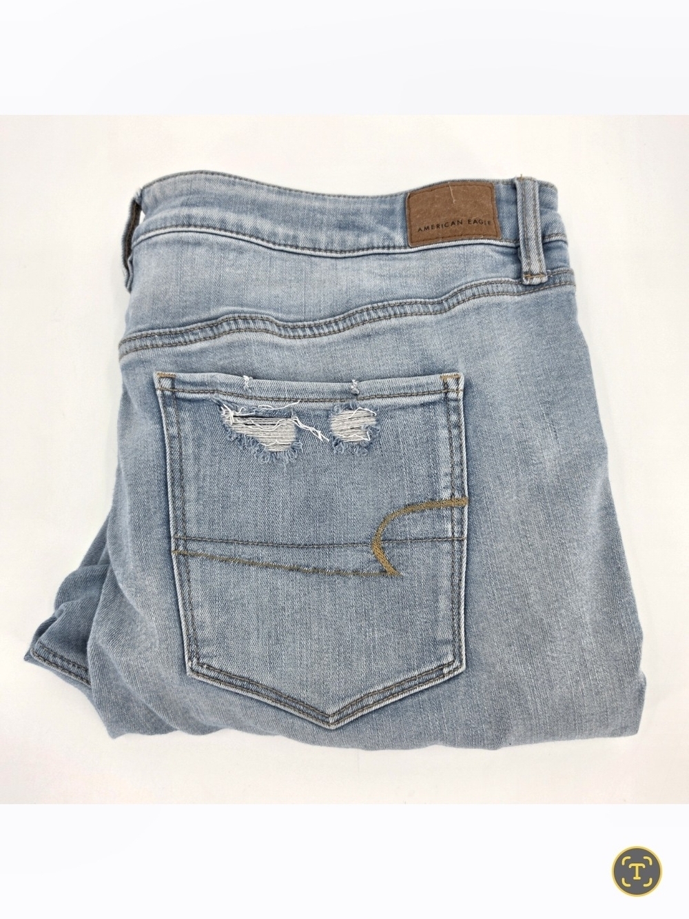 American Eagle Next Level Stretch High Rise Jegging Crop Jean Womens Size 20